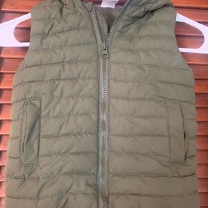 Olive Green Puffer Vest